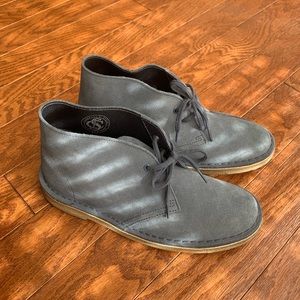 New Clarks Blue Suede Boots